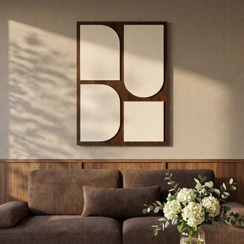 Vale 36" Brown Mango Wood Wall Art, 1 Piece