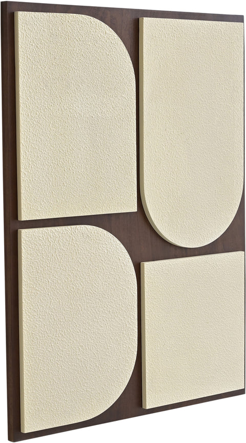 Vale 36" Brown Mango Wood Wall Art, 1 Piece