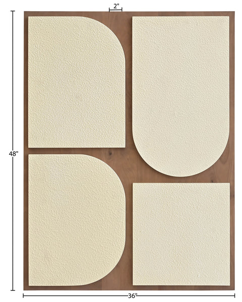 Vale 36" Natural Mango Wood Wall Art, 1 Piece