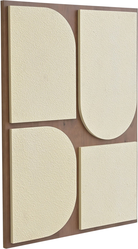 Vale 36" Natural Mango Wood Wall Art, 1 Piece