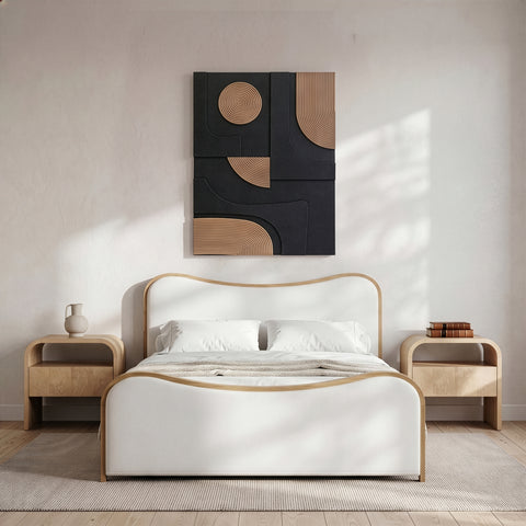 Emory 36" Natural Mango Wood Wall Art, 1 Piece