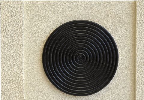 Emory 24" Black Mango Wood Wall Art, 1 Piece