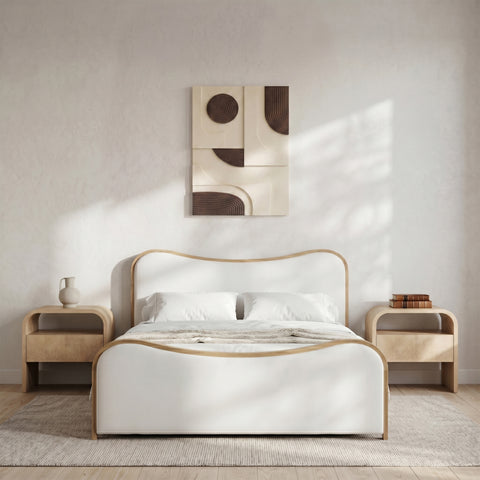 Emory 24" Brown Mango Wood Wall Art, 1 Piece