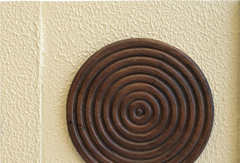 Emory 24" Brown Mango Wood Wall Art, 1 Piece