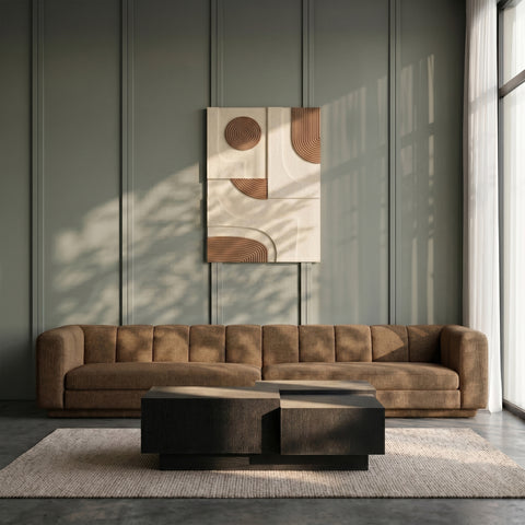 Emory 24" Natural Mango Wood Wall Art, 1 Piece (Style 2)