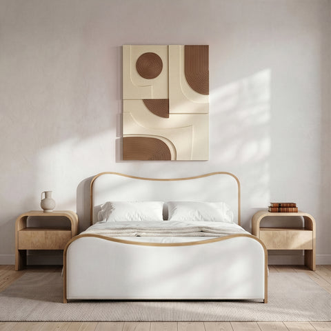 Emory 36" Natural Mango Wood Wall Art, 1 Piece (Style 2)