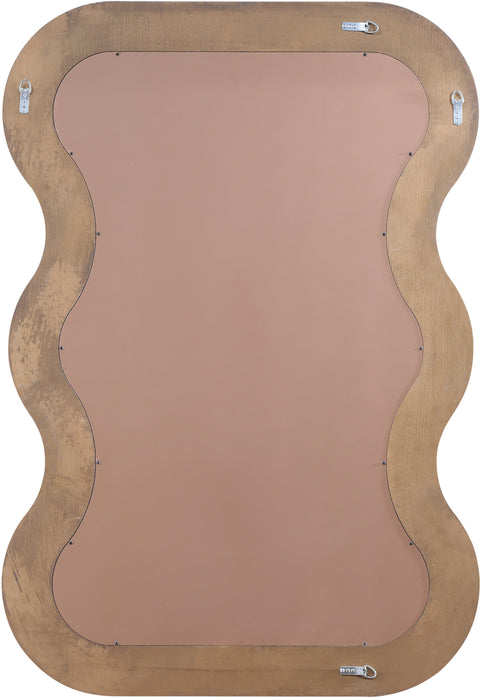 Piper 33" Brown Oak Veneer Frame Mirror, 1 Piece