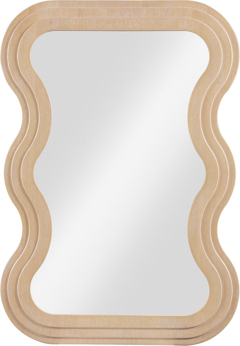 Piper 33" Natural Oak Veneer Frame Mirror, 1 Piece