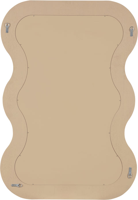 Piper 33" Natural Oak Veneer Frame Mirror, 1 Piece