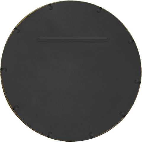 Mira 30" Gold Iron Frame Mirror, 1 Piece