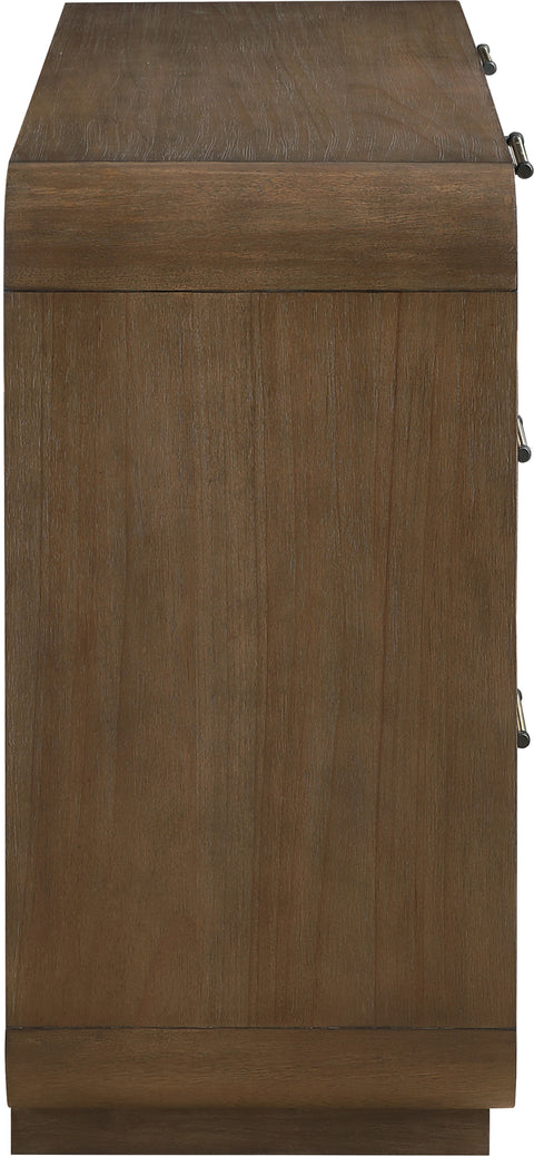 Prescott Brown Natural Cane And Solid Wood Dresser, 1 Piece