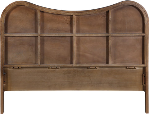 Prescott Brown Natural Cane And Solid Wood Full Bed, 1 Piece