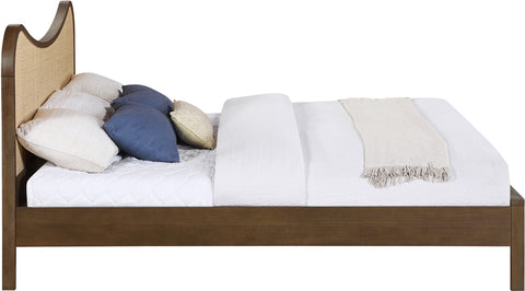 Prescott Brown Natural Cane And Solid Wood King Bed, 1 Piece