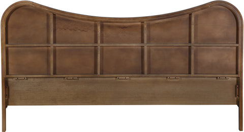 Prescott Brown Natural Cane And Solid Wood King Bed, 1 Piece
