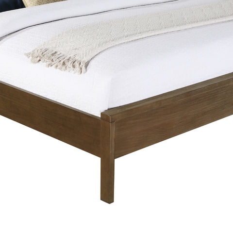 Prescott Brown Natural Cane And Solid Wood King Bed, 1 Piece