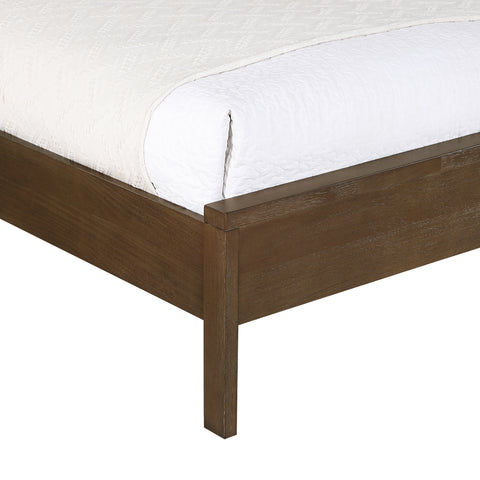 Prescott Brown Natural Cane And Solid Wood Twin Bed, 1 Piece