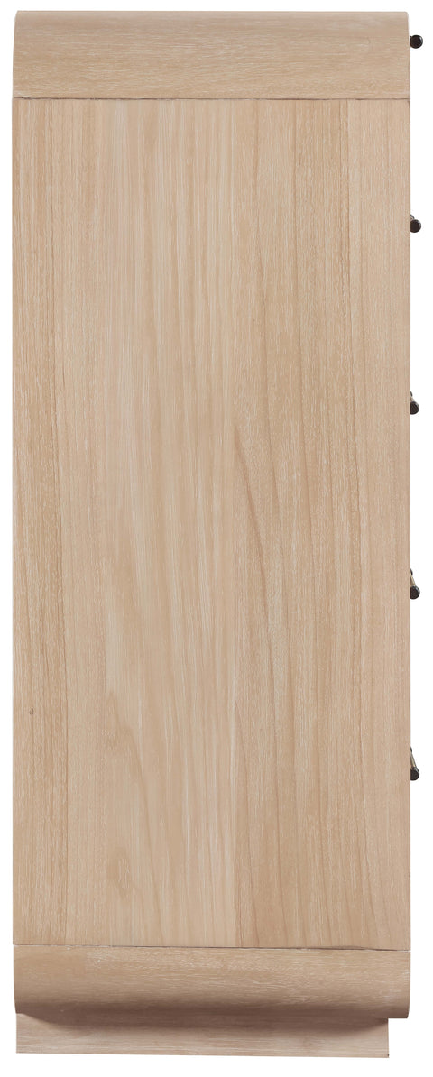 Prescott Natural Natural Cane And Solid Wood Chest, 1 Piece