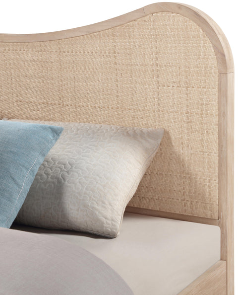 Prescott Natural Natural Cane And Solid Wood King Bed, 1 Piece