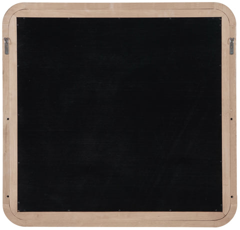 Prescott 40" Natural Natural Cane And Solid Wood Frame Mirror, 1 Piece
