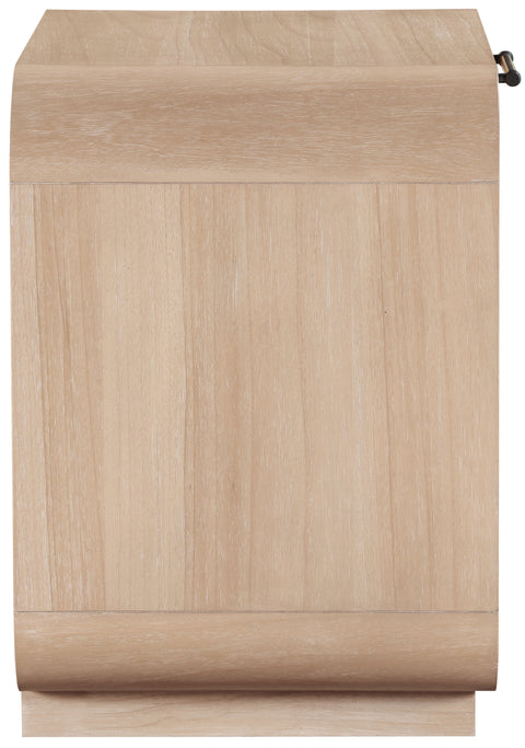 Prescott 28.5" Natural Natural Cane And Solid Wood Nightstand, 1 Piece