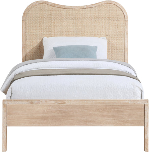 Prescott Natural Natural Cane And Solid Wood Twin Bed, 1 Piece