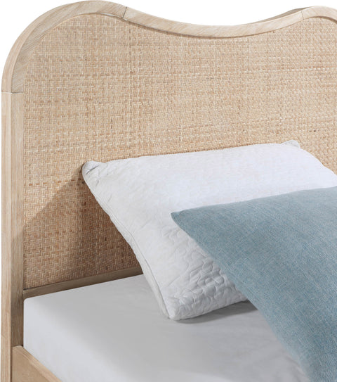 Prescott Natural Natural Cane And Solid Wood Twin Bed, 1 Piece