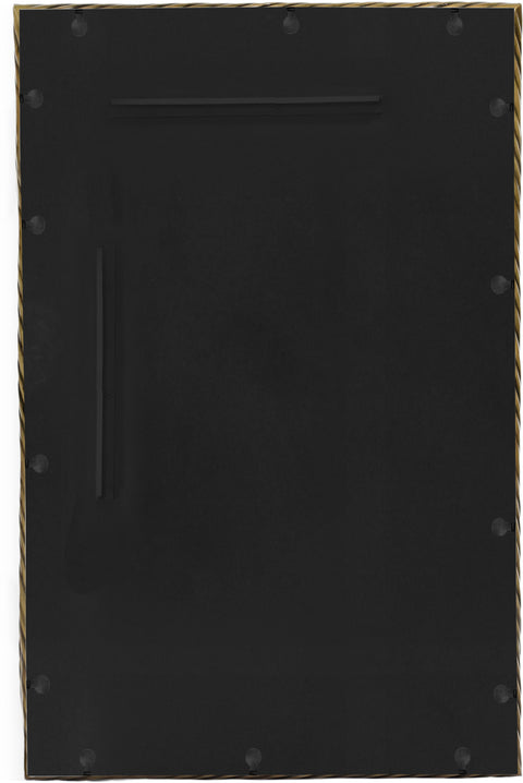 Mira 20" Gold Iron Frame Mirror, 1 Piece