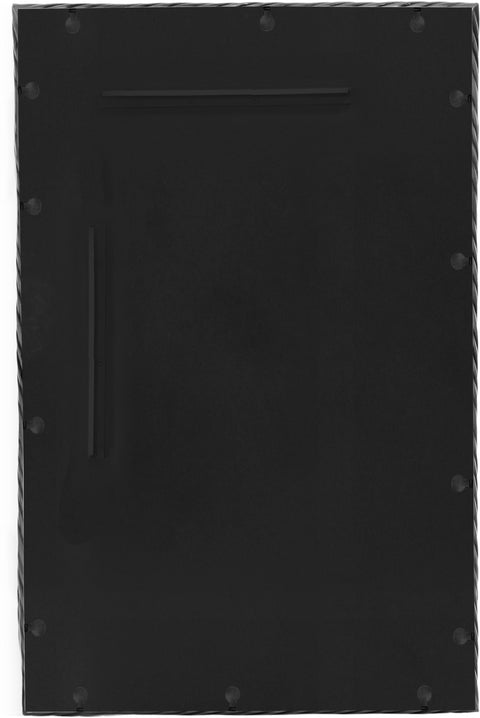Mira 20" Silver Iron Frame Mirror, 1 Piece
