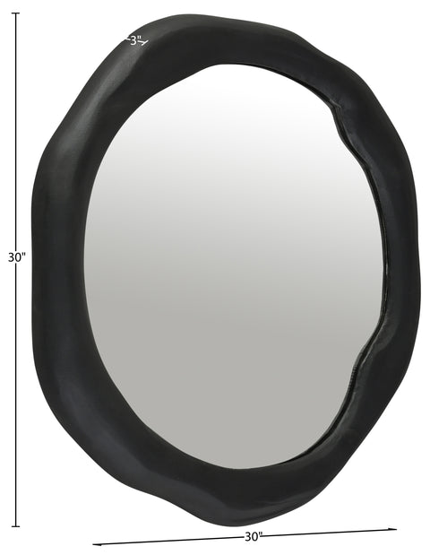 Briar 30" Black Aluminum Frame Mirror, 1 Piece