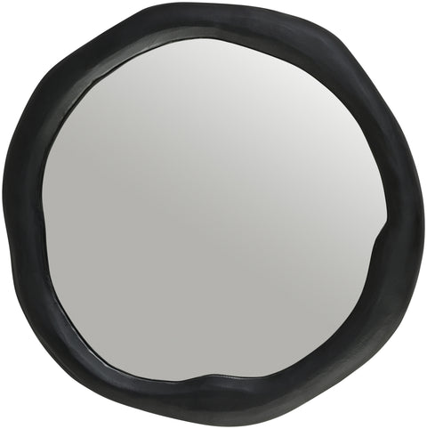 Briar 30" Black Aluminum Frame Mirror, 1 Piece