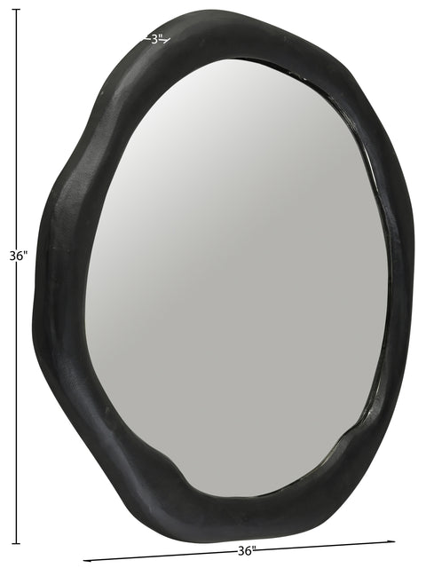 Briar 36" Black Aluminum Frame Mirror, 1 Piece