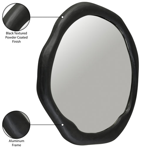 Briar 36" Black Aluminum Frame Mirror, 1 Piece