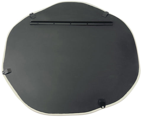 Briar 24" Cream Aluminum Frame Mirror, 1 Piece