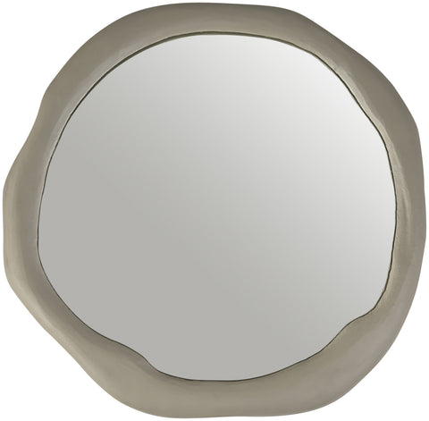 Briar 24" Taupe Aluminum Frame Mirror, 1 Piece