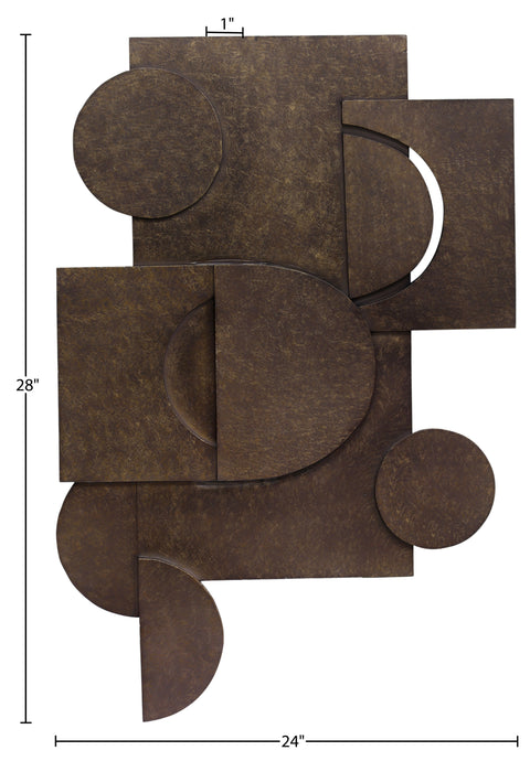 Alden 24" Brown Wall Art, 1 Piece