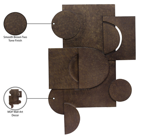 Alden 24" Brown Wall Art, 1 Piece