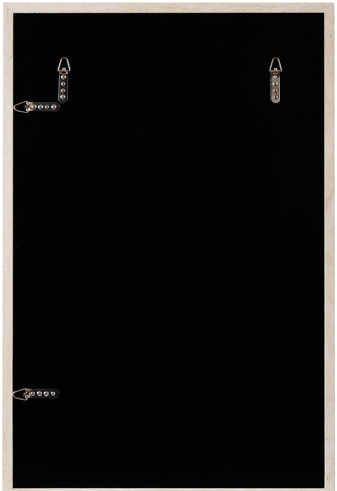 Sage 23.5" Natural Genuine Travertine Frame Mirror, 1 Piece