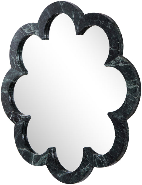 Darcy 36" Green Genuine Marble Frame Mirror, 1 Piece