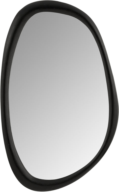 Florence 27.5" Black Polyresin Frame Mirror, 1 Piece