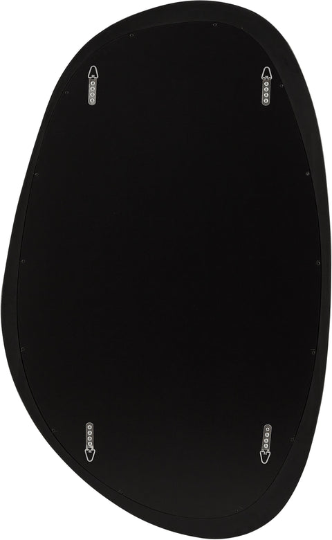 Florence 27.5" Black Polyresin Frame Mirror, 1 Piece