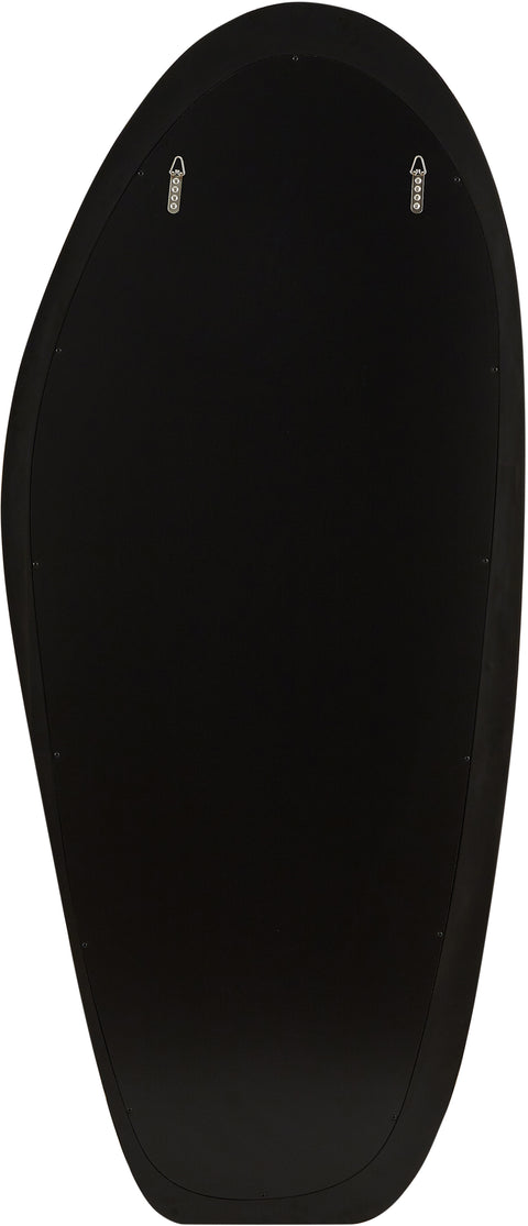 Florence 30" Black Polyresin Frame Mirror, 1 Piece