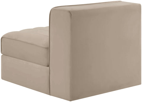 Talia Beige Velvet Performance Fabric Upholstered Chair, 1 Piece