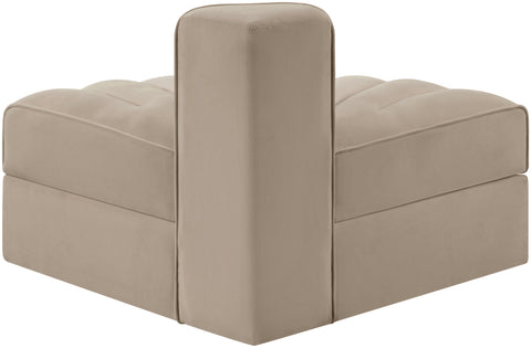 Talia Beige Velvet Performance Fabric Upholstered Chair, 1 Piece (Style 3)