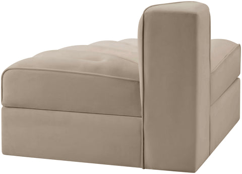 Talia Beige Velvet Performance Fabric Upholstered Chair, 1 Piece (Style 3)