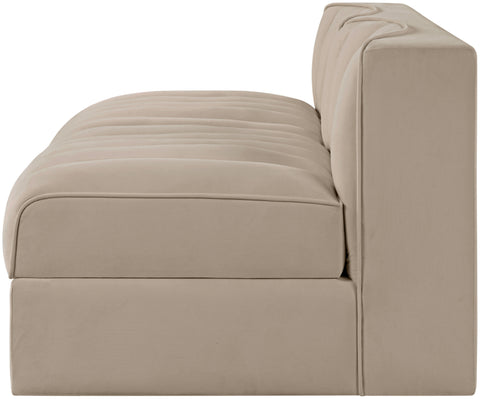 Talia Beige Velvet Performance Fabric Upholstered Loveseat, 2-Piece