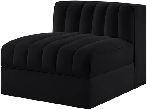 Talia Black Velvet Performance Fabric Upholstered Chair, 1 Piece