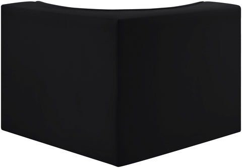 Talia Black Velvet Performance Fabric Upholstered Chair, 1 Piece (Style 2)