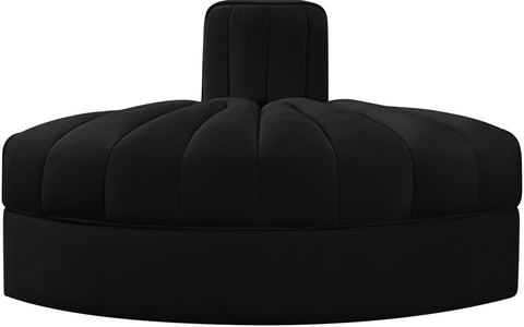 Talia Black Velvet Performance Fabric Upholstered Chair, 1 Piece (Style 3)