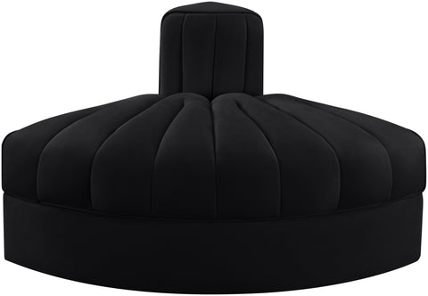 Talia Black Velvet Performance Fabric Upholstered Chair, 1 Piece (Style 3)