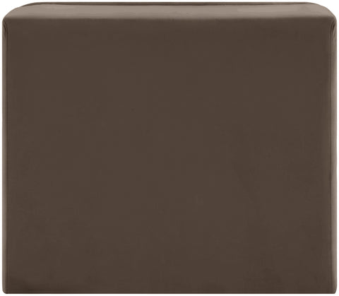 Talia Brown Velvet Performance Fabric Upholstered Chair, 1 Piece